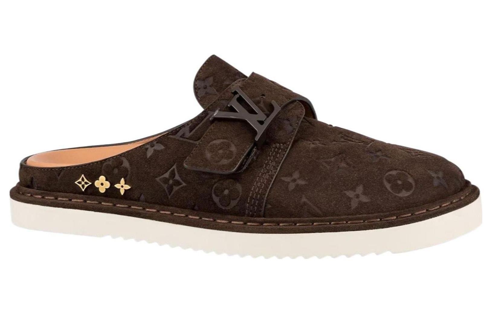 Order Louis Vuitton Easy Mule 'Sandal Beludru Coklat' 1AAV8Z
