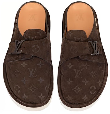 Louis Vuitton Easy Mule 'Brown Velvet Slipper' 1AAV8Z Lookbook Louis Vuitton Easy Mule 'Brown Velvet Slipper' 1AAV8Z