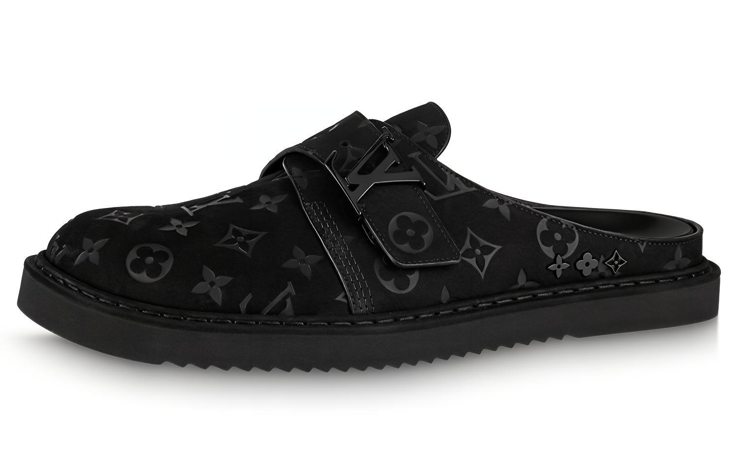 Louis Vuitton Easy Mules 'Black Monogram' 1ABLHY