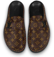 Lookbook LOUIS VUITTON 簡易 平底 套腳 時尚涼拖 男款 棕色