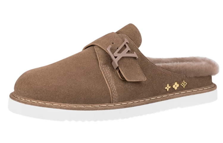 Louis Vuitton Easy Slipper 'Brown Suede Mule' 1A9IOA