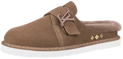 Louis Vuitton Easy Slipper 'Brown Suede Mule' 1A9IOA Louis Vuitton Easy Slipper 'Brown Suede Mule' 1A9IOA