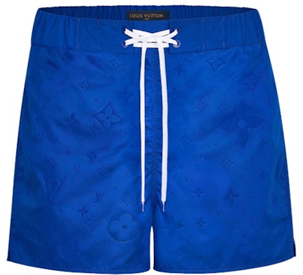 LOUIS VUITTON Seluar Pendek Pantai Cetakan Logo Biru Elektrik Lace-Up 1A5D5W Order LOUIS VUITTON Seluar Pendek Pantai Cetakan Logo Biru Elektrik Lace-Up 1A5D5W