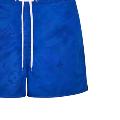 LOUIS VUITTON Seluar Pendek Pantai Cetakan Logo Biru Elektrik Lace-Up 1A5D5W Details for LOUIS VUITTON Seluar Pendek Pantai Cetakan Logo Biru Elektrik Lace-Up 1A5D5W