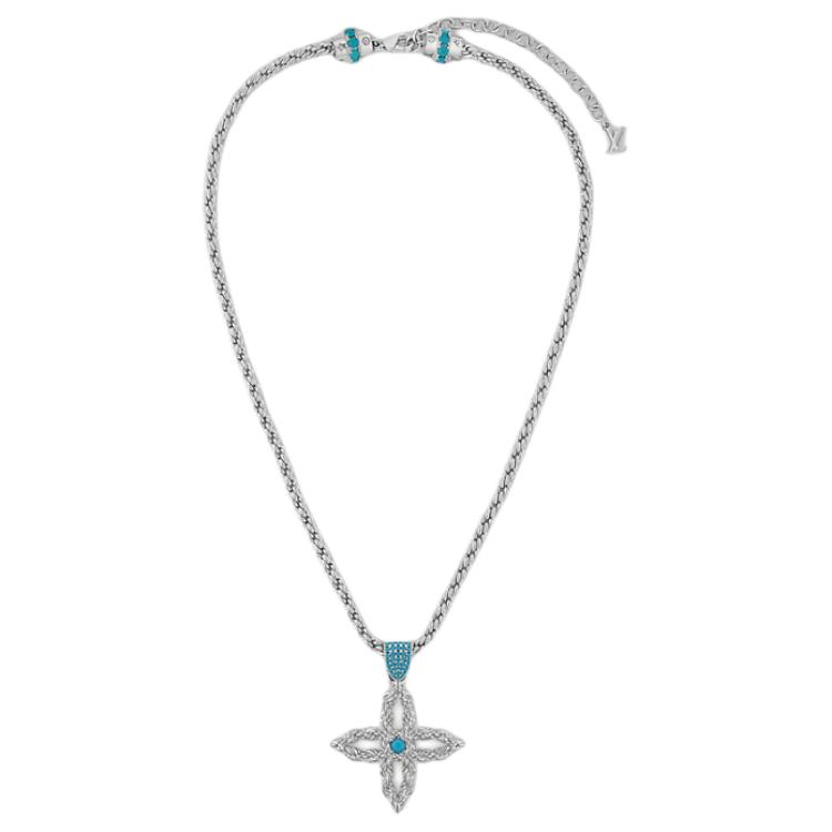 Lookbook LOUIS VUITTON Embellished Brass Necklace Unisex Couple Design Silver M02062