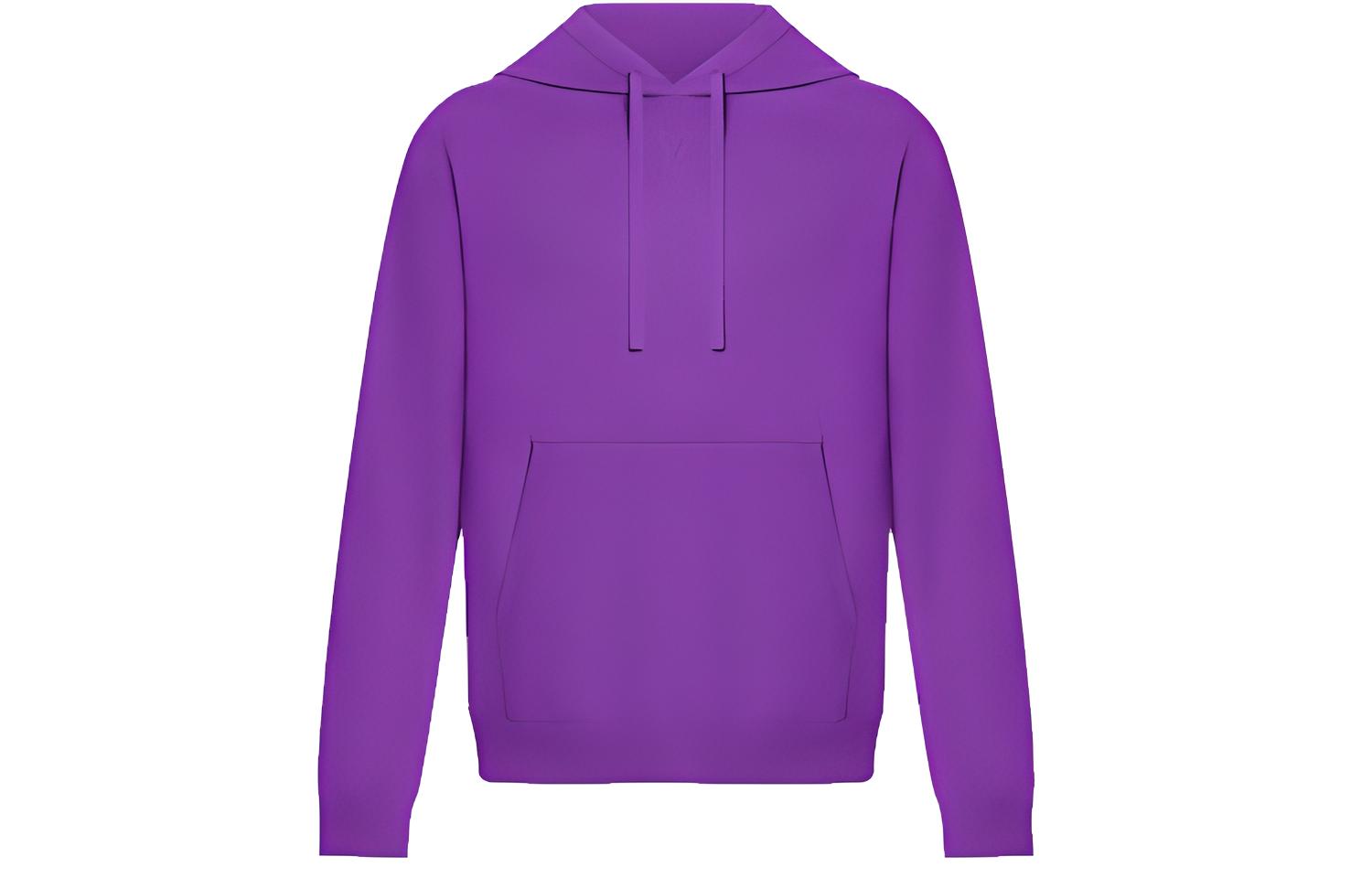 Louis Vuitton Embossed Logo Purple Hoodie Mens 1A9FR0