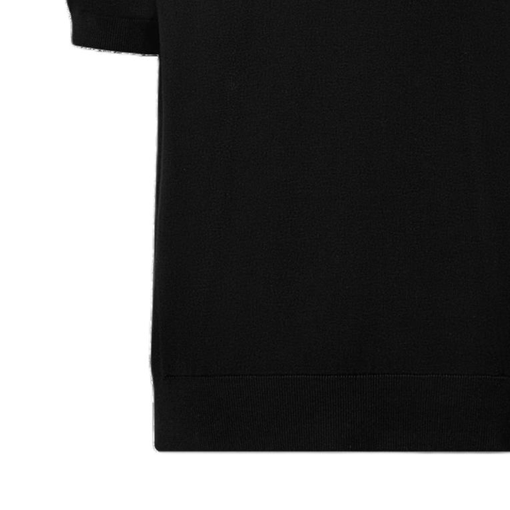 Lookbook LOUIS VUITTON Embossed Pattern Button-Up Polo Shirt Black 1AFVKO