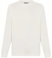 LOUIS VUITTON Embossed Solid Color Crewneck T-Shirt White 1A8ZNV LOUIS VUITTON Embossed Solid Color Crewneck T-Shirt White 1A8ZNV