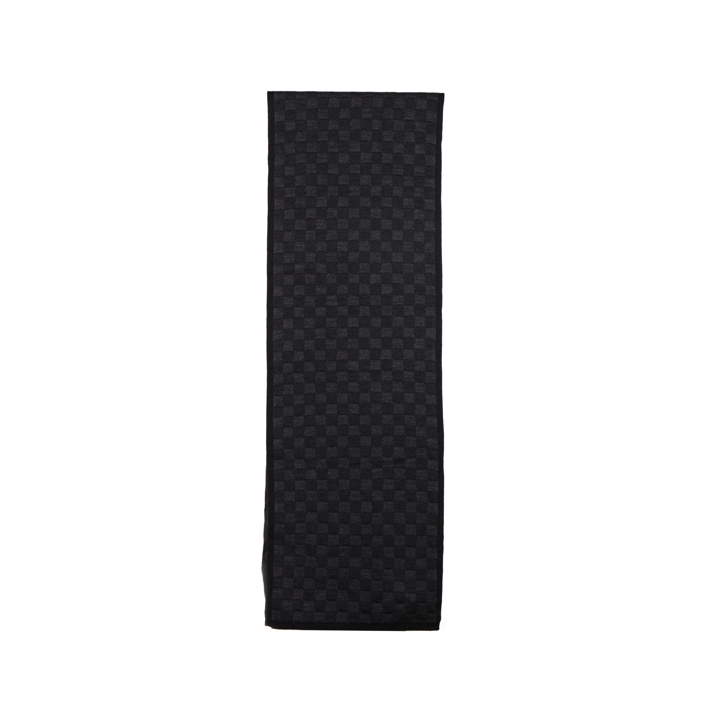 LOUIS VUITTON Embossed Wool Knit Scarf for Men M77988