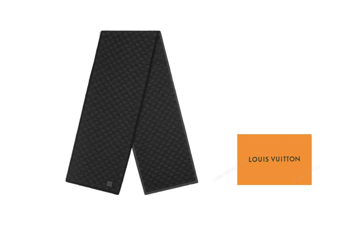 LOUIS VUITTON Embossed Wool Knit Scarf for Men M77988 圖 5