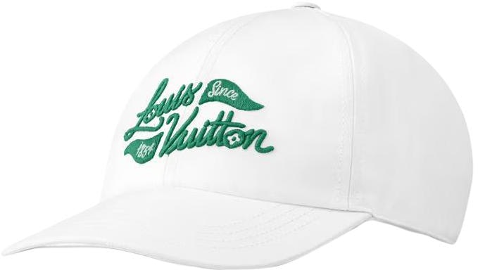 louis-vuitton-embroidered-badge-cotton-cap-unisex-couple-style-white-m5023-m
