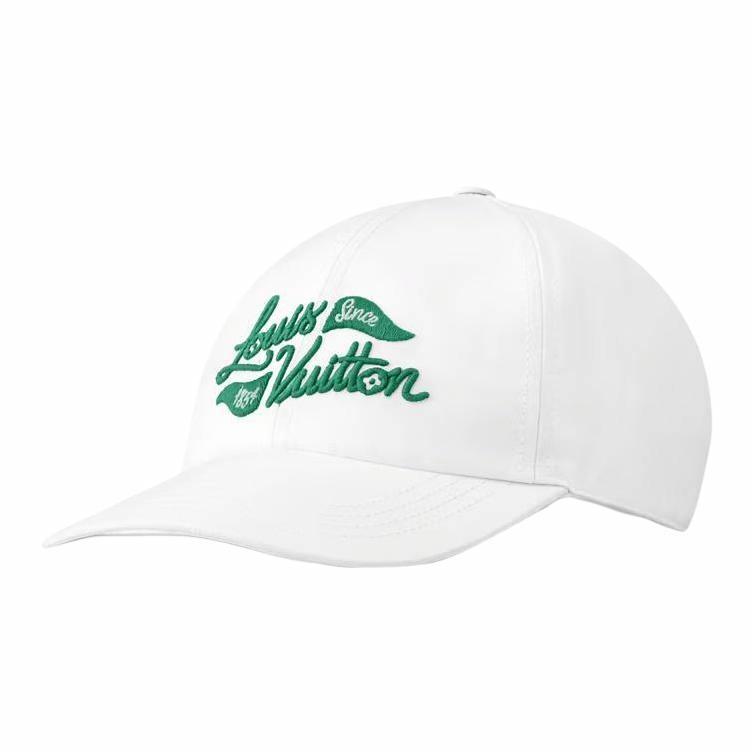 Order 路易威登白色刺繡徽章純棉棒球帽 情侶款 男女適用 M5023M