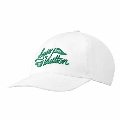 路易威登白色刺繡徽章純棉棒球帽 情侶款 男女適用 M5023M Order 路易威登白色刺繡徽章純棉棒球帽 情侶款 男女適用 M5023M