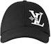 Buy Topi Baseball Pria LOUIS VUITTON Bordir Katun Hitam/Biru/Abu-abu 105403146