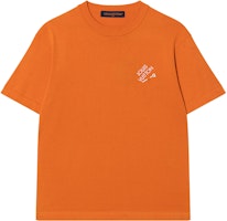 LOUIS VUITTON Embroidered Logo Crewneck T-Shirt Orange 1ABIY2 LOUIS VUITTON Embroidered Logo Crewneck T-Shirt Orange 1ABIY2