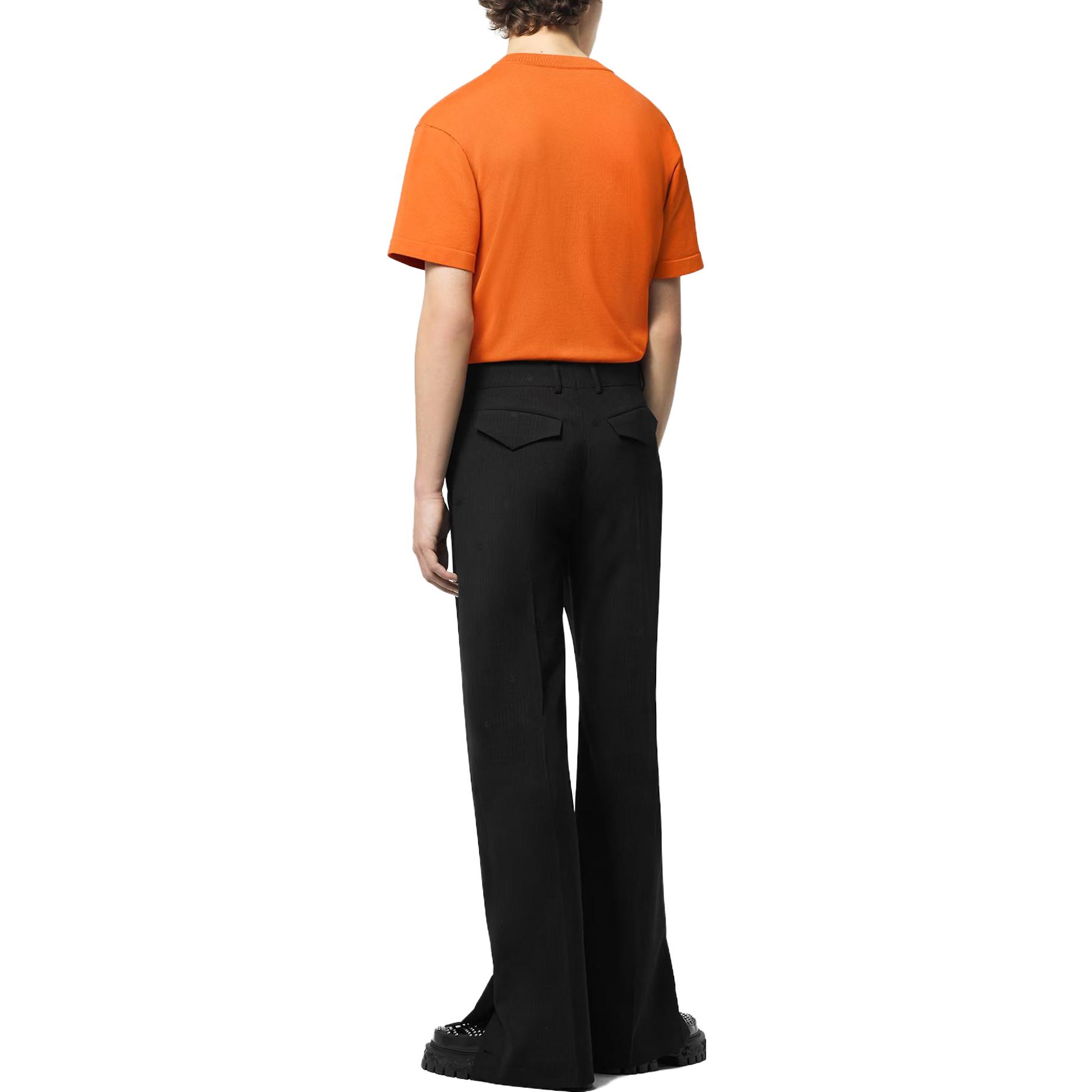 Purchase Camiseta LOUIS VUITTON Logo Bordado Cuello Redondo Naranja 1ABIY2