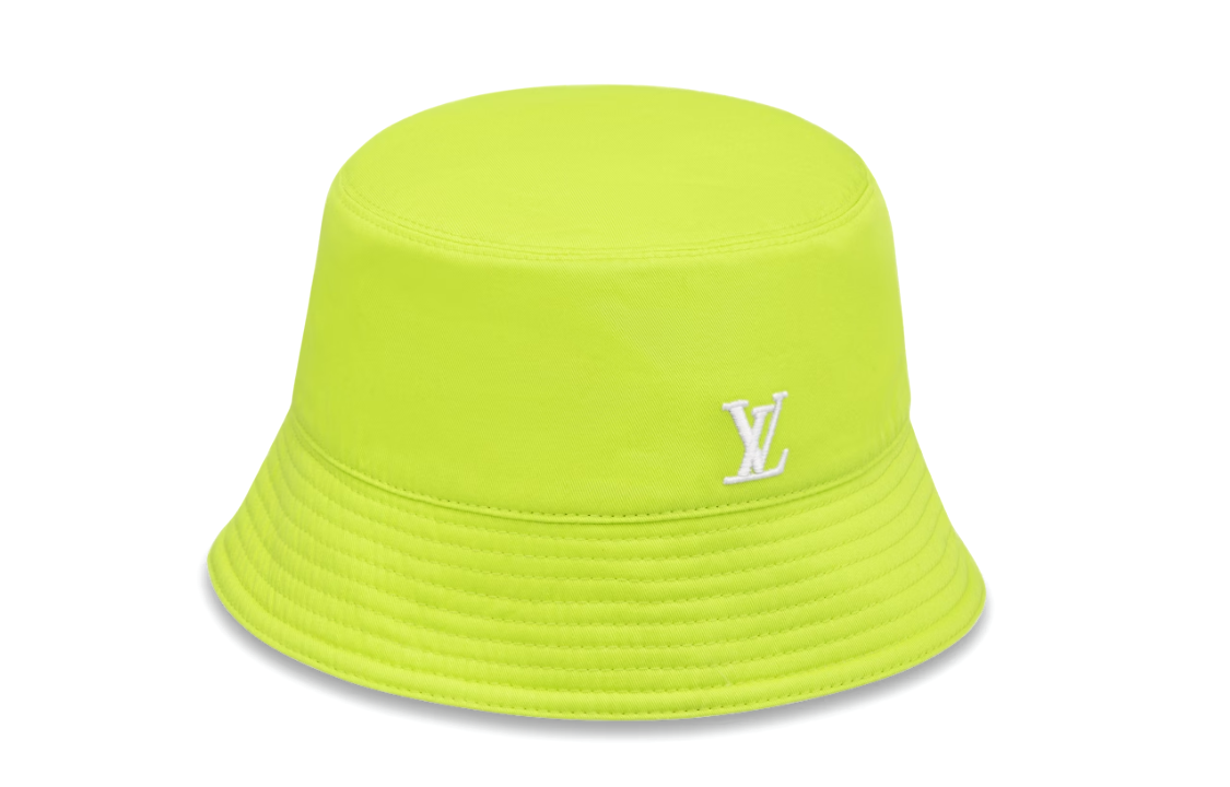 Louis Vuitton Embroidered LV Logo Fisherman Hat Unisex Couple Style Teal. M7064M