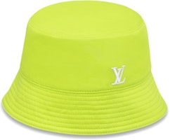 Louis Vuitton Embroidered LV Logo Fisherman Hat Unisex Couple Style Teal. M7064M Louis Vuitton Embroidered LV Logo Fisherman Hat Unisex Couple Style Teal. M7064M