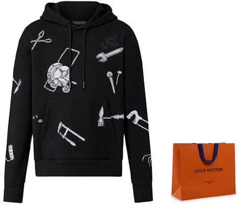Louis Vuitton Hoodie Hitam Pola Bordir Alat. 1AB4U8 Cheap Louis Vuitton Hoodie Hitam Pola Bordir Alat. 1AB4U8