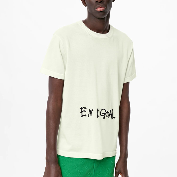 Details for LOUIS VUITTON End Goal Baju-T Logo Besar Putih. 1A97AG
