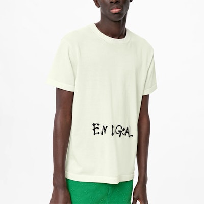 LOUIS VUITTON End Goal Baju-T Logo Besar Putih. 1A97AG Details for LOUIS VUITTON End Goal Baju-T Logo Besar Putih. 1A97AG