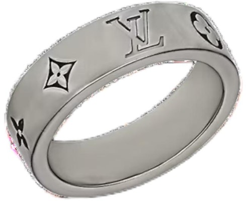 루이비통 남성용 각인 레터 브라스 메탈 반지 실버. M1180M Lookbook 루이비통 남성용 각인 레터 브라스 메탈 반지 실버. M1180M