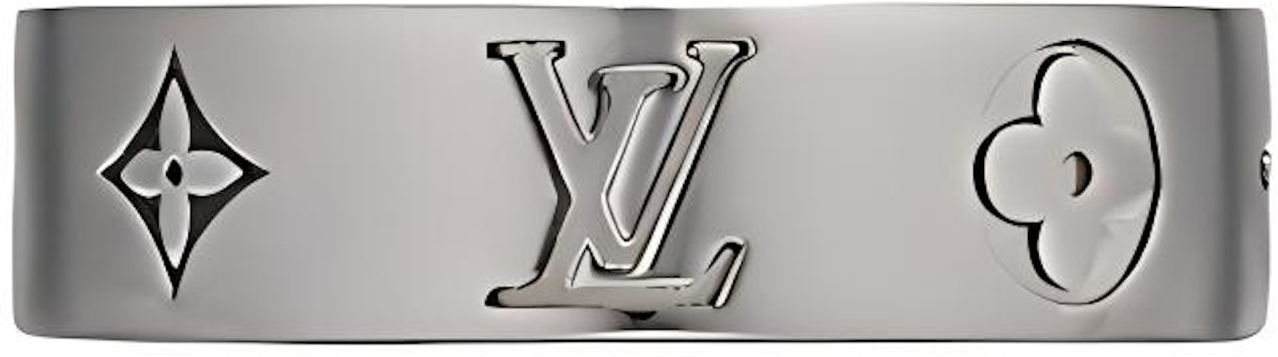 路易威登雕刻標誌灰色黃銅戒指 M1504M Buy 路易威登雕刻標誌灰色黃銅戒指 M1504M