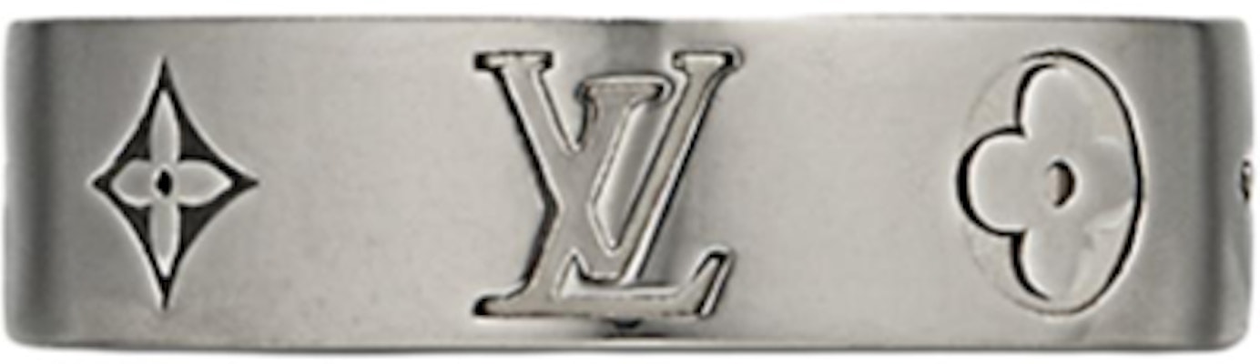 路易威登雕刻標誌灰色黃銅戒指 M1504M Order 路易威登雕刻標誌灰色黃銅戒指 M1504M