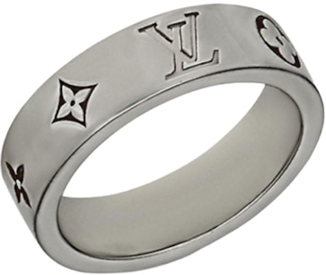 路易威登雕刻標誌灰色黃銅戒指 M1504M Lookbook 路易威登雕刻標誌灰色黃銅戒指 M1504M