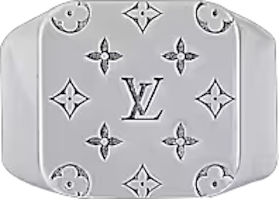 루이비통 각인 로고 커플 링 실버 유니섹스. M1535M Buy 루이비통 각인 로고 커플 링 실버 유니섹스. M1535M