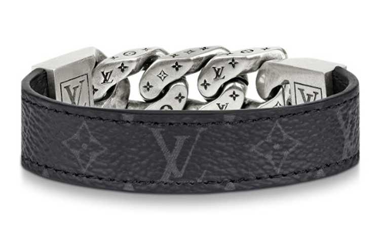 Lookbook 路易威登男士雕刻标志小牛皮手链 M6552D