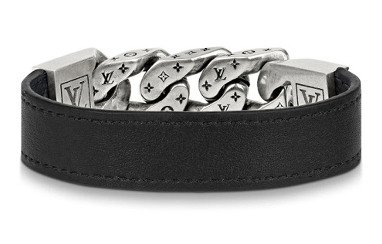 Purchase 路易威登男士雕刻标志小牛皮手链 M6552D
