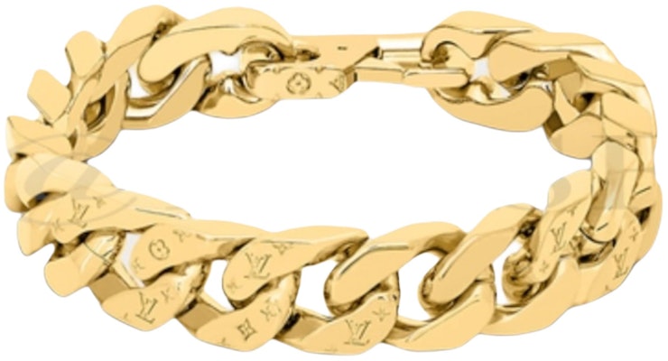 路易威登男士刻字金属手链金色 106908387 Lookbook 路易威登男士刻字金属手链金色 106908387