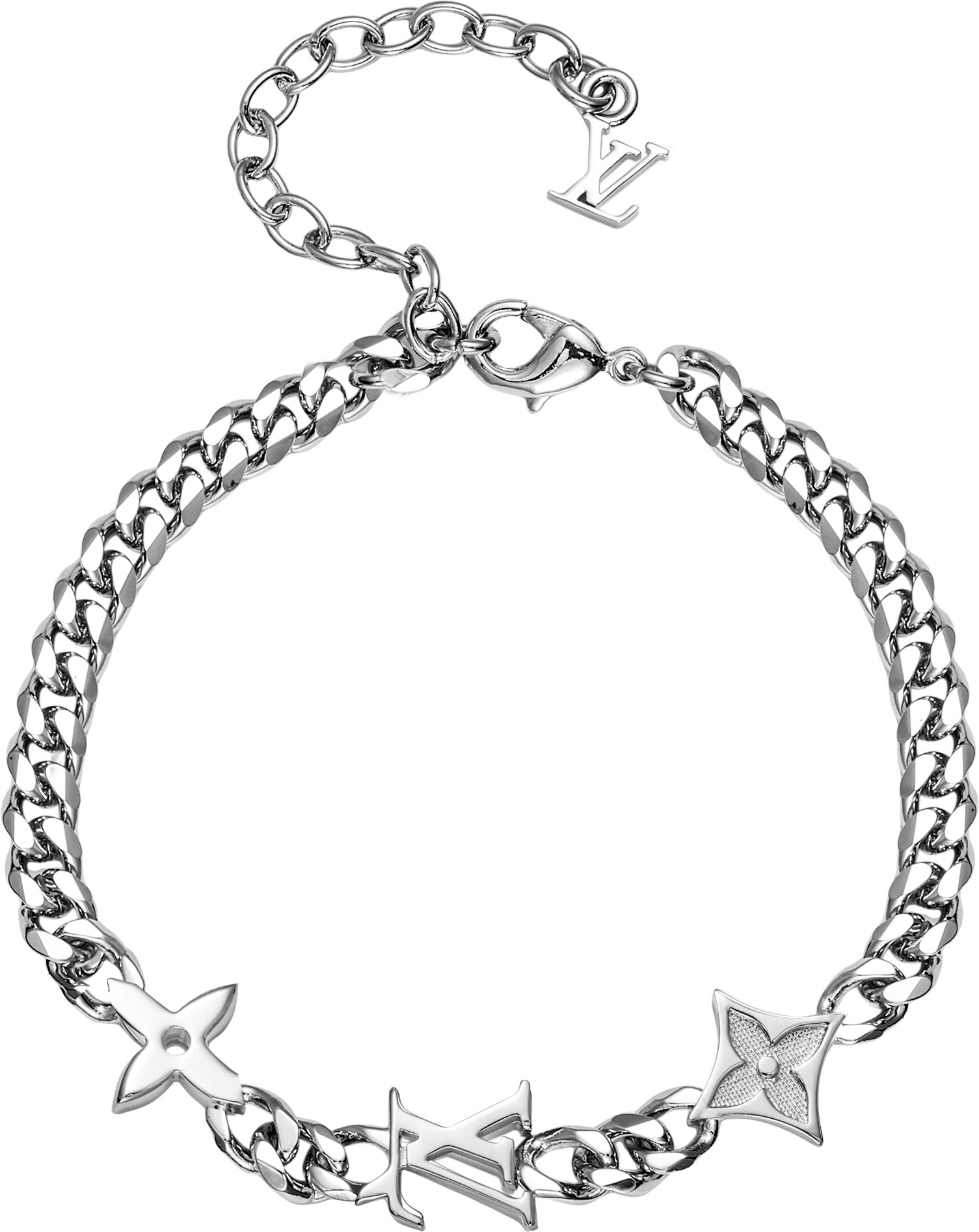 louis-vuitton-engraved-metal-bracelet-unisex-couple-design-various-colors-m1407