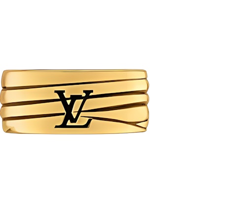 Anillo Unisex de Metal Grabado Monograma LOUIS VUITTON Oro para Parejas m1232m Buy Anillo Unisex de Metal Grabado Monograma LOUIS VUITTON Oro para Parejas m1232m
