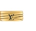 Buy Anillo Unisex de Metal Grabado Monograma LOUIS VUITTON Oro para Parejas m1232m