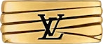 Order Anillo Unisex de Metal Grabado Monograma LOUIS VUITTON Oro para Parejas m1232m