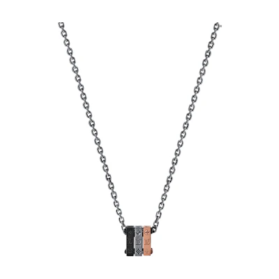 Louis Vuitton Engraved Monogram Necklace for Men - Silver M01191