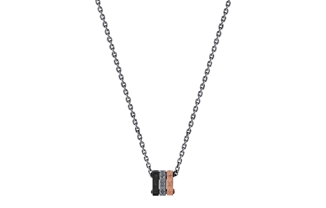 Louis Vuitton Engraved Monogram Necklace for Men - Silver M01191 圖 2