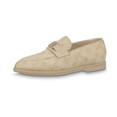 LV Estate Loafers Shoes 'Beige Monogram'