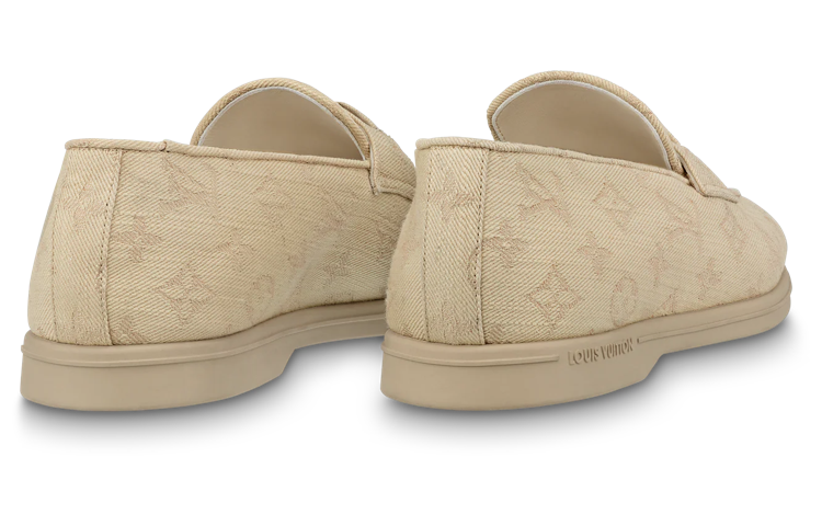 Lookbook Louis Vuitton Estate Loafers Shoes 'Beige Monogram' 1ABFOE