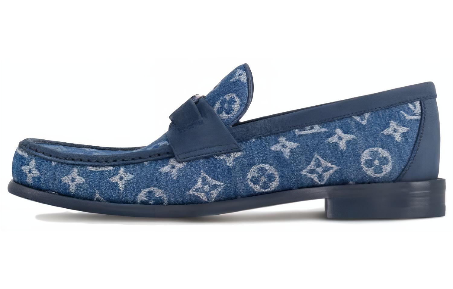 Buy Mocasín de Tela Louis Vuitton 'Azul' 1AC5LU