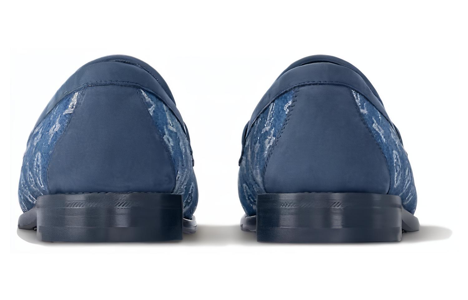 Shop Louis Vuitton Stoffen Loafer ''Blauw'' 1AC5LU