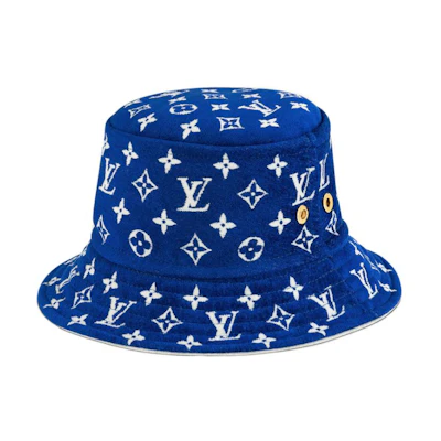 Louis Vuitton Fashion Blue Bucket Hat Unisex Casual and Comfortable M77761