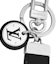 Details for LOUIS VUITTON Fashion Circle Engraved Logo Keychain Unisex. M80237