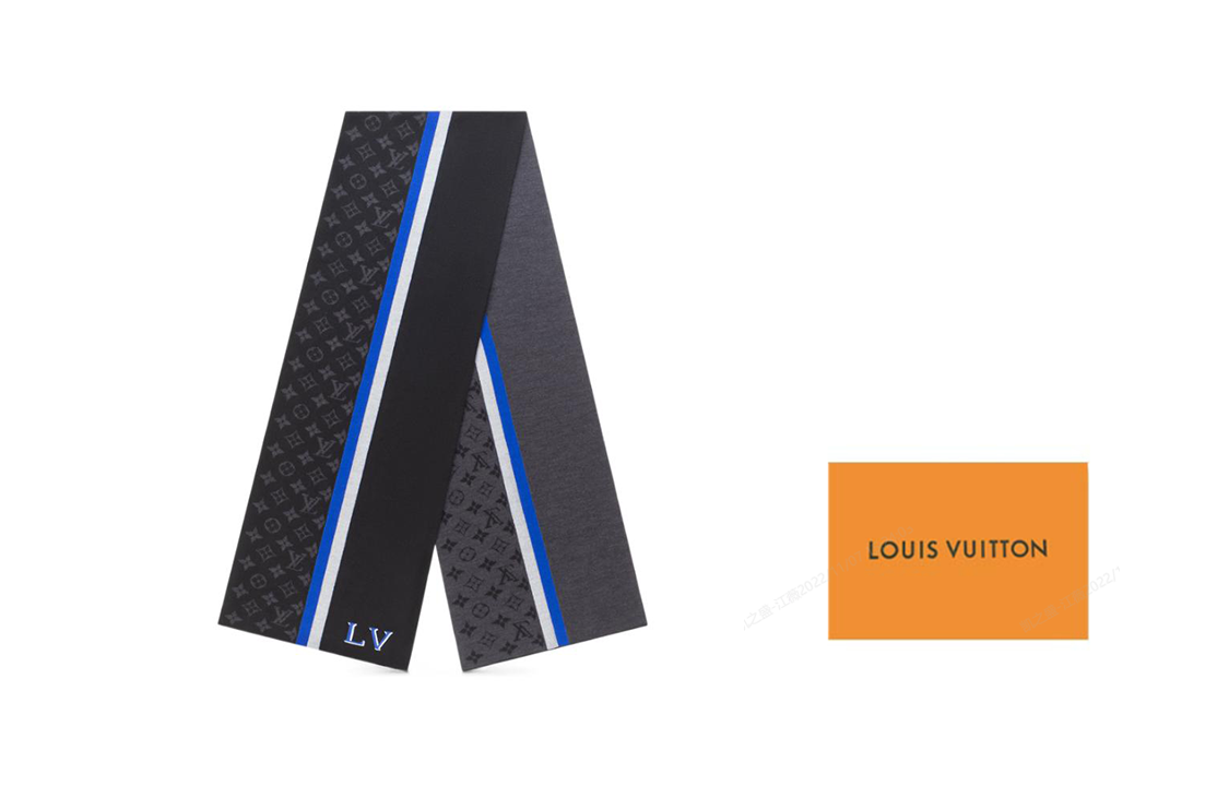 Louis Vuitton Fashion Comfortable LV Logo Embroidered Cotton Wool Scarf Unisex M77935