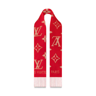 LOUIS VUITTON Fashion Fringe Cashmere Scarf Unisex m78124