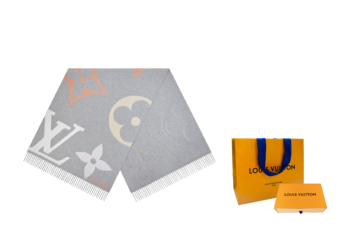 LOUIS VUITTON Fashion Monogram Print Scarf Unisex M77637 圖 5