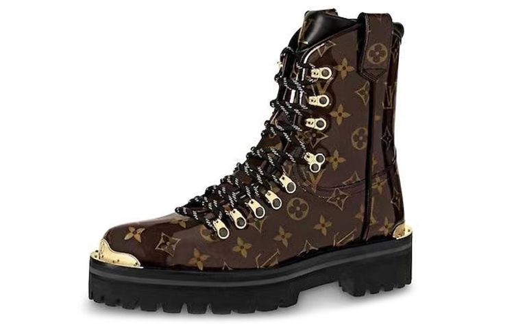 Buy ルイ・ヴィトン ブラウン ショートブーツ 1A4K2S