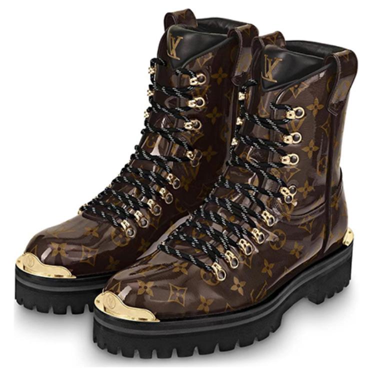 Lookbook ルイ・ヴィトン ブラウン ショートブーツ 1A4K2S